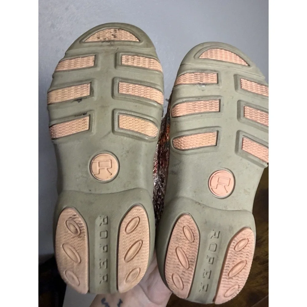 Roper Youth Toddler Floral Raw Hem Slip on Shoes Size 11 Western